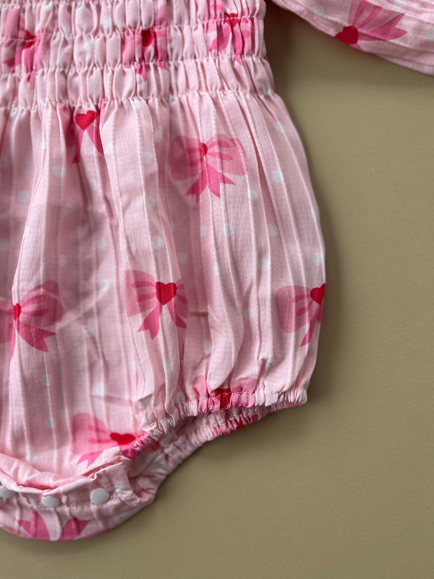 Pink bow dress