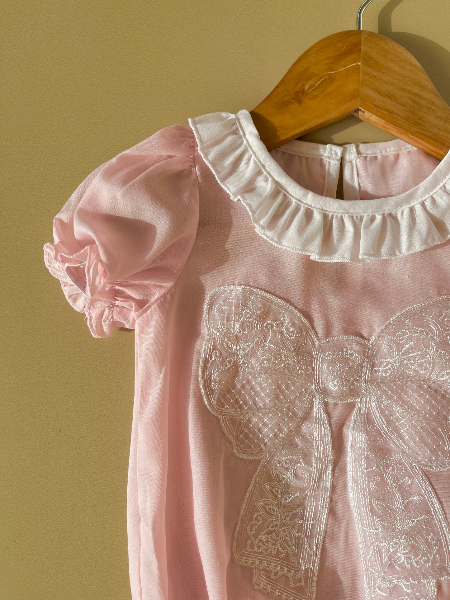 Bow- butterfly sleeve romper