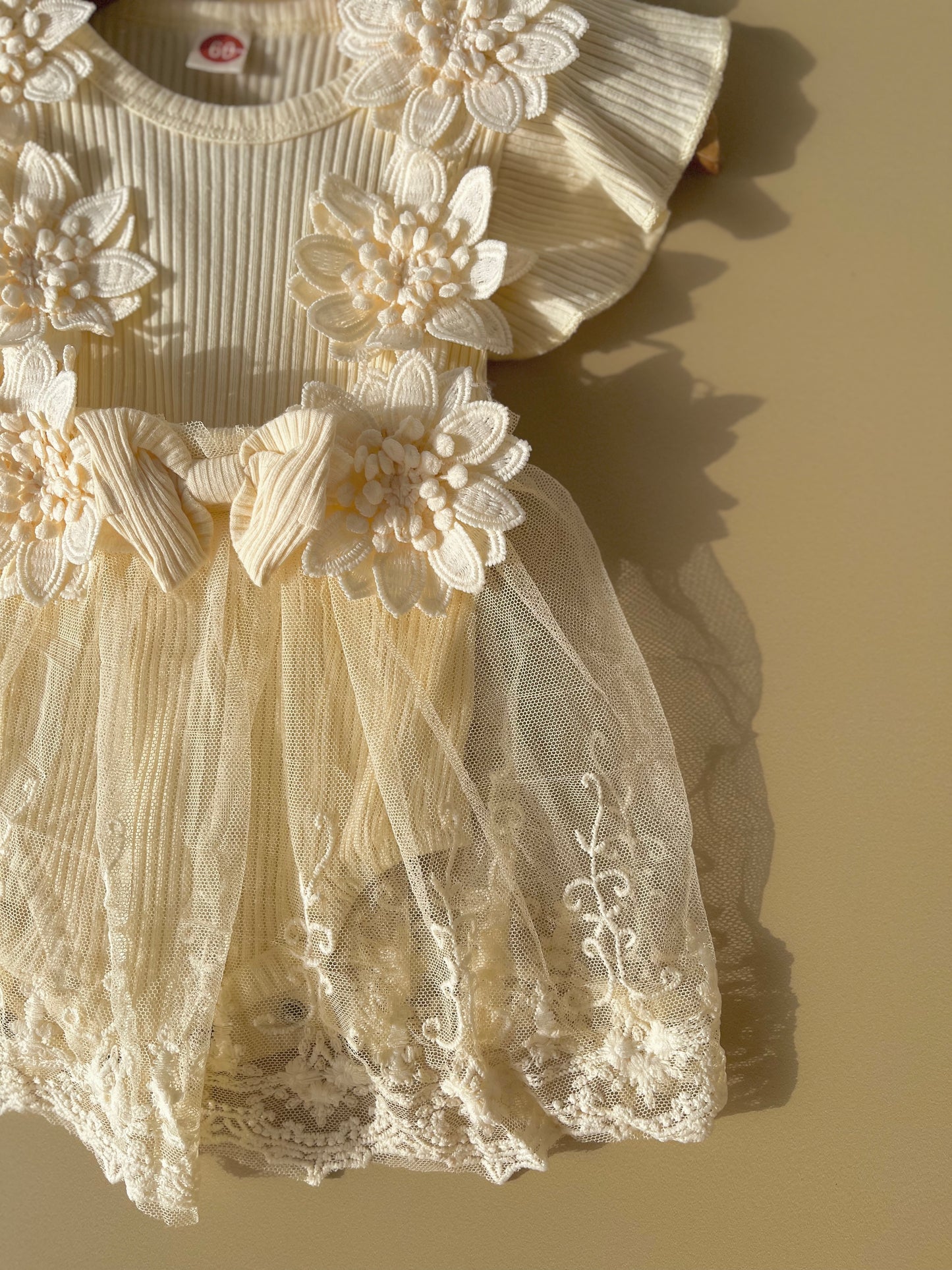 Flower bodysuit with headband