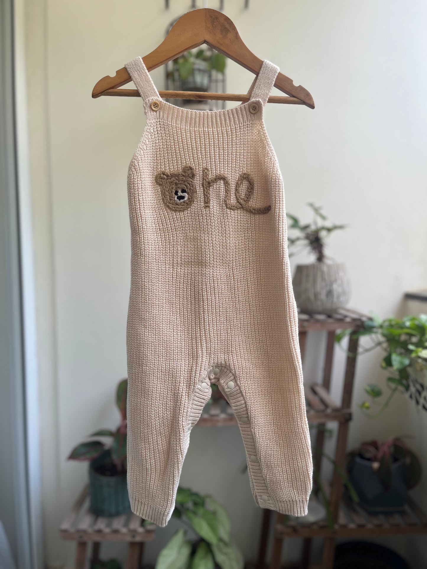 One knitted romper