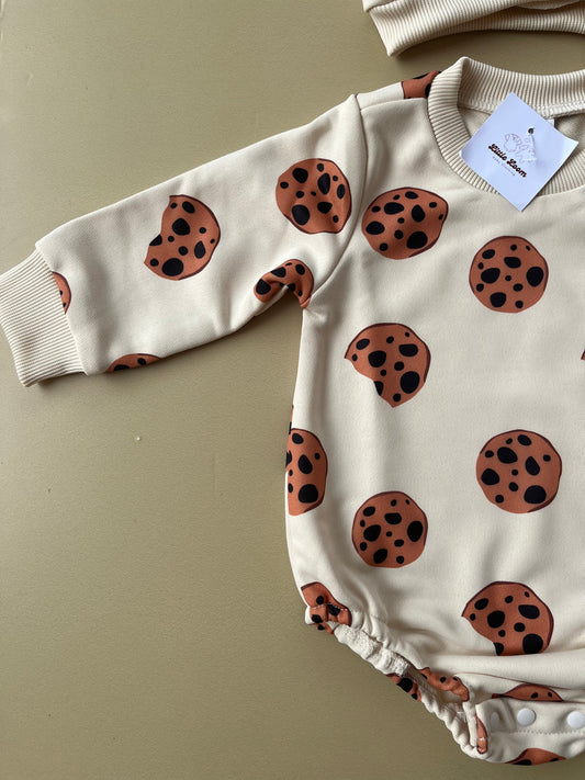 Cookie romper and beanie set