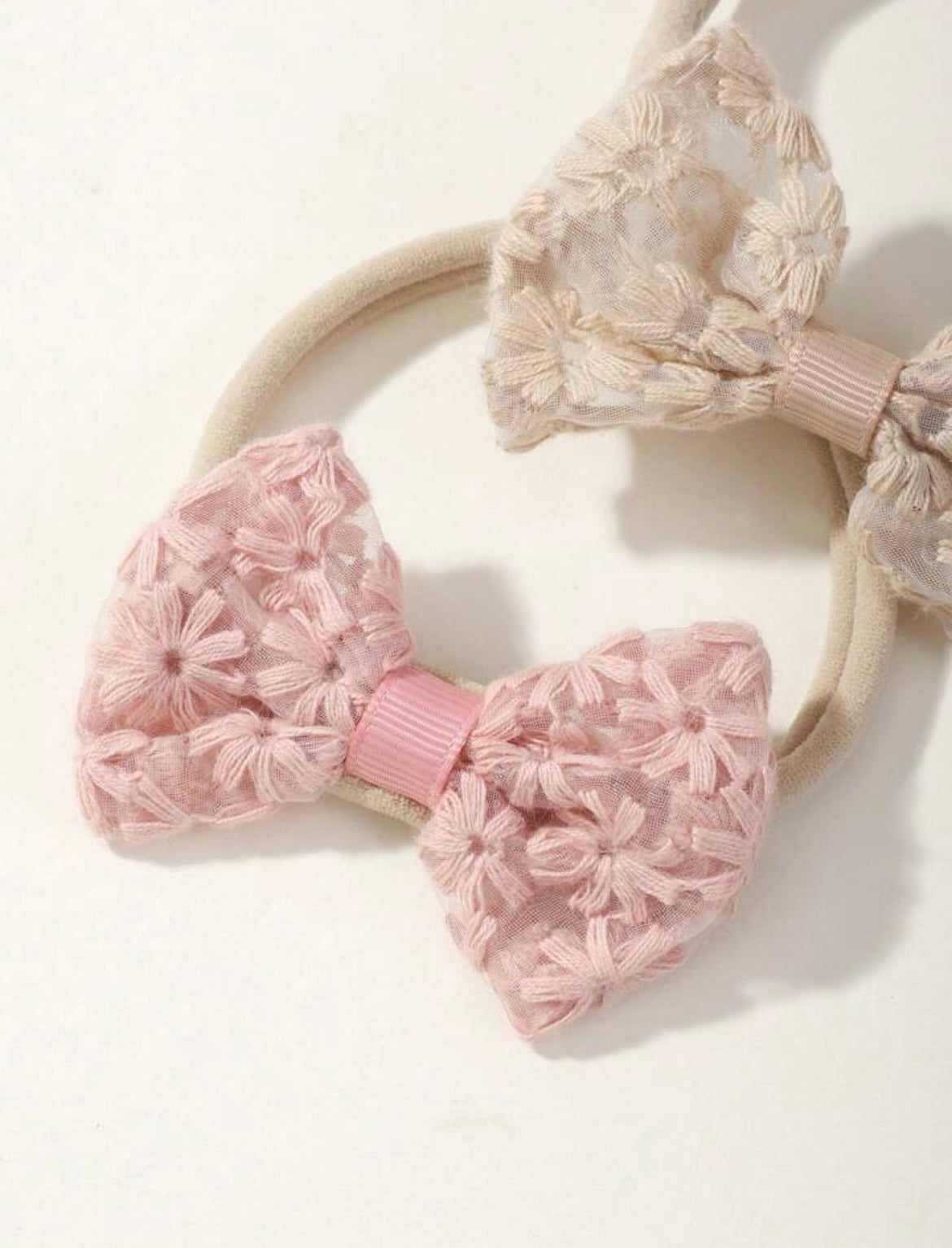Embroidered bow